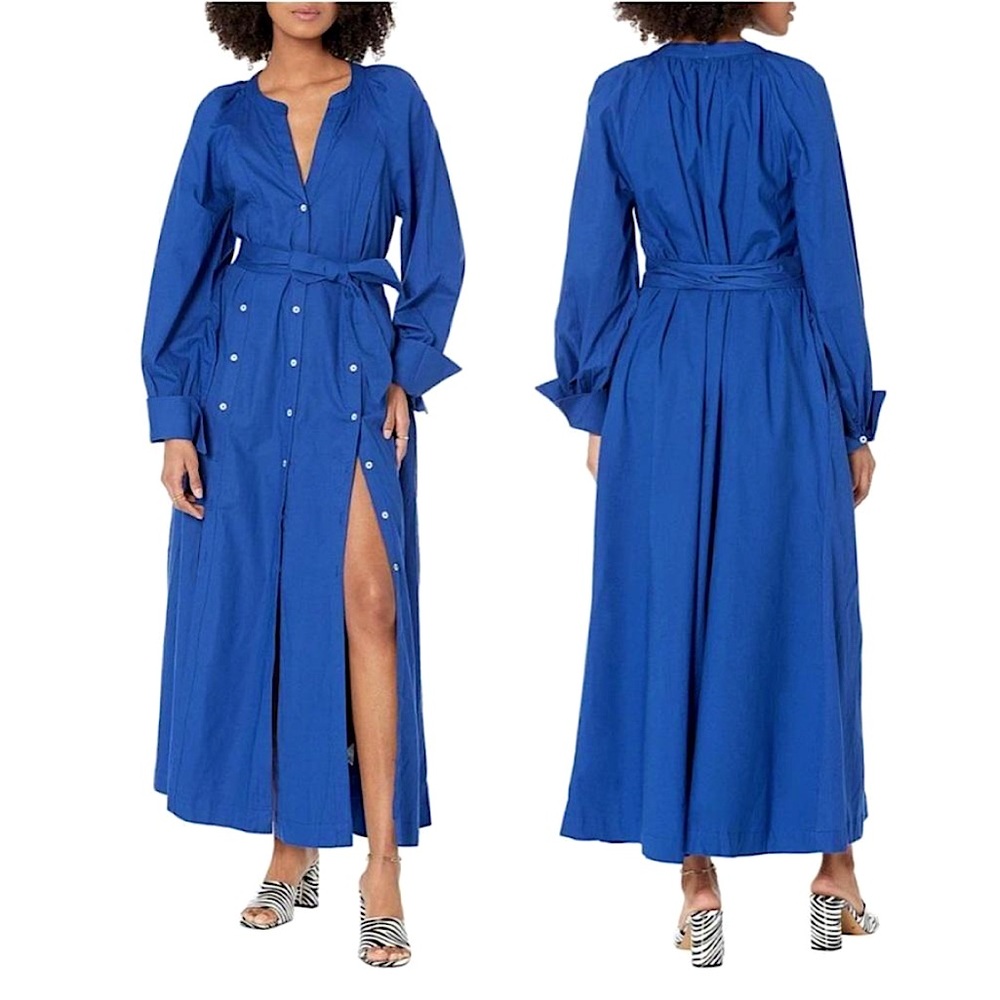 Elegant Blue Maxi Dress - Picture 4 of 16
